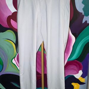 Adidas Men's White and Cream Trousers